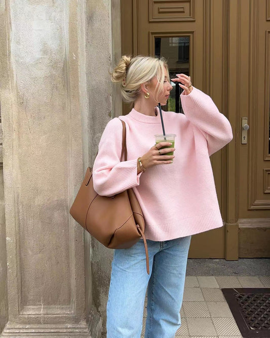 Oversized Pink Sweater™